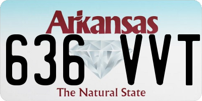 AR license plate 636VVT