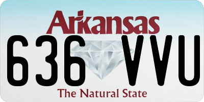 AR license plate 636VVU