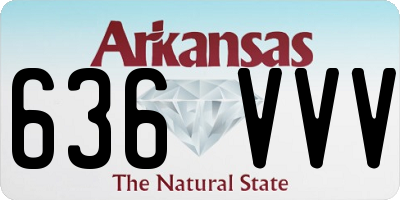 AR license plate 636VVV