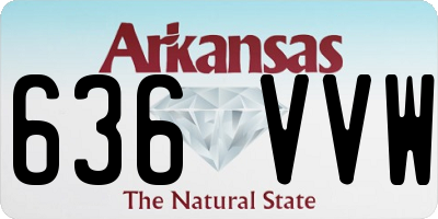 AR license plate 636VVW