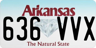 AR license plate 636VVX