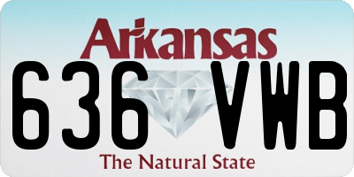 AR license plate 636VWB