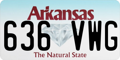 AR license plate 636VWG