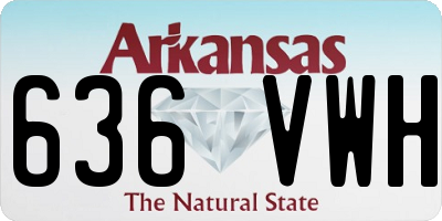AR license plate 636VWH