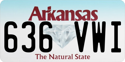 AR license plate 636VWI