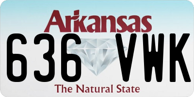 AR license plate 636VWK