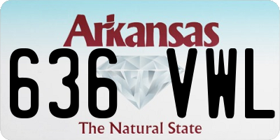 AR license plate 636VWL