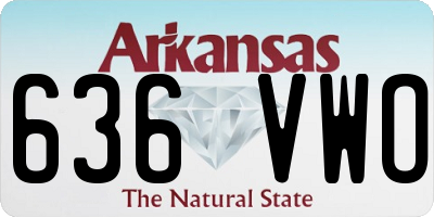 AR license plate 636VWO