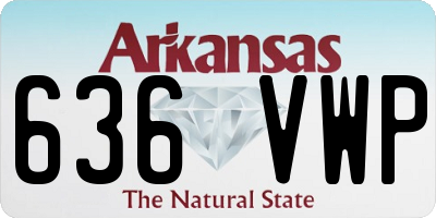 AR license plate 636VWP