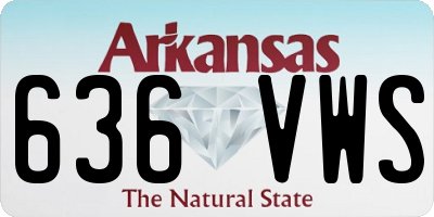 AR license plate 636VWS