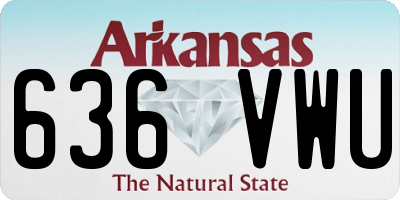 AR license plate 636VWU