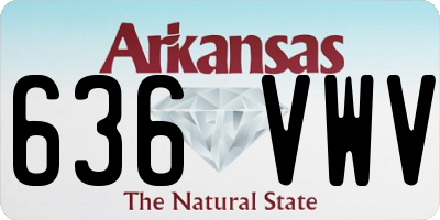 AR license plate 636VWV