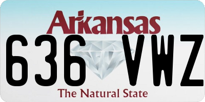AR license plate 636VWZ