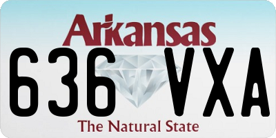 AR license plate 636VXA