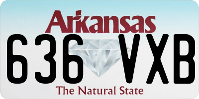 AR license plate 636VXB