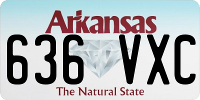 AR license plate 636VXC