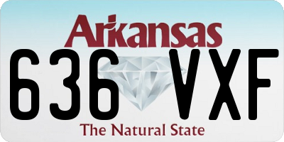 AR license plate 636VXF