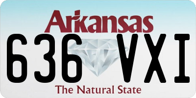AR license plate 636VXI