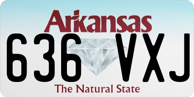 AR license plate 636VXJ