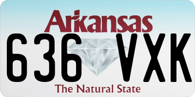 AR license plate 636VXK