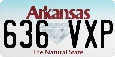 AR license plate 636VXP