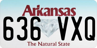 AR license plate 636VXQ