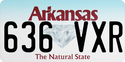 AR license plate 636VXR