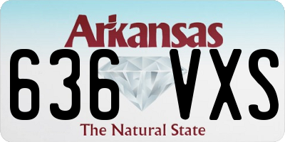 AR license plate 636VXS