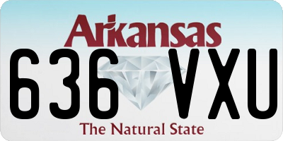 AR license plate 636VXU