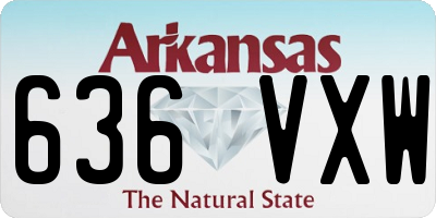 AR license plate 636VXW