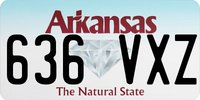 AR license plate 636VXZ