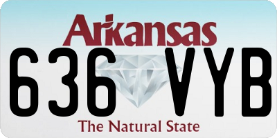AR license plate 636VYB