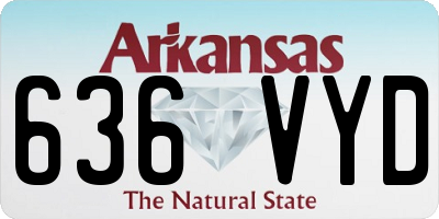 AR license plate 636VYD