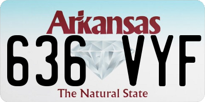 AR license plate 636VYF