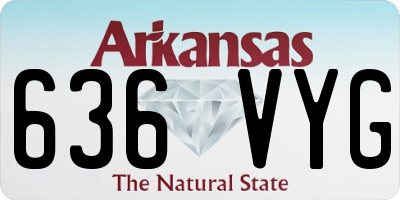 AR license plate 636VYG