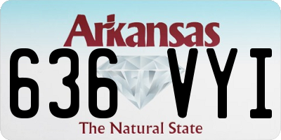 AR license plate 636VYI