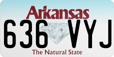 AR license plate 636VYJ