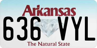 AR license plate 636VYL