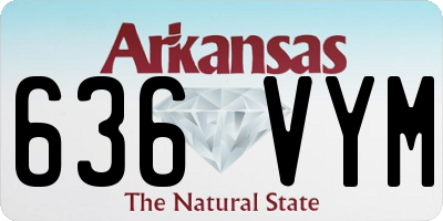 AR license plate 636VYM