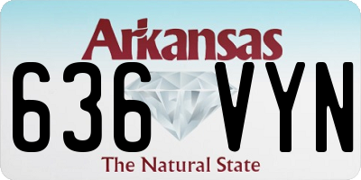 AR license plate 636VYN