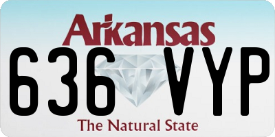 AR license plate 636VYP