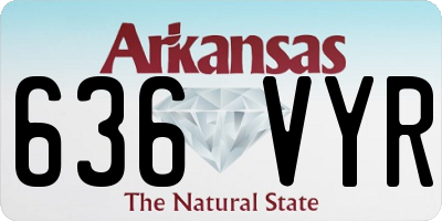 AR license plate 636VYR