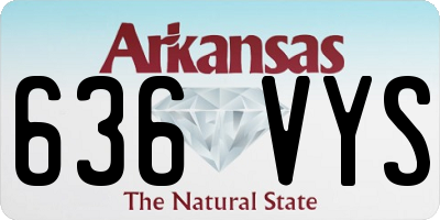 AR license plate 636VYS