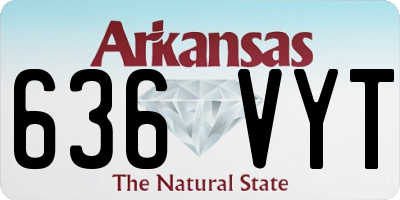 AR license plate 636VYT