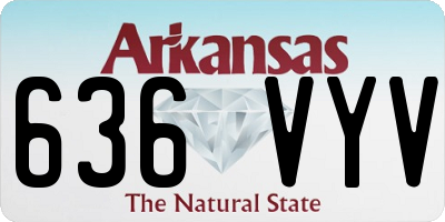 AR license plate 636VYV