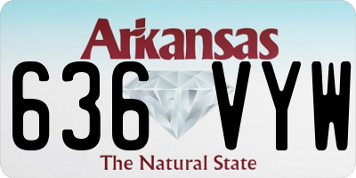 AR license plate 636VYW