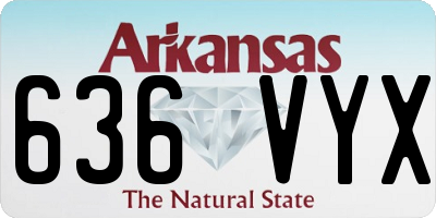 AR license plate 636VYX