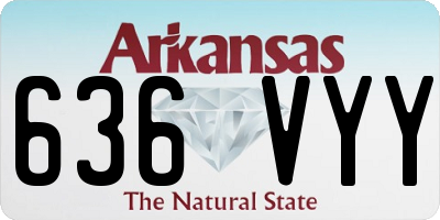 AR license plate 636VYY