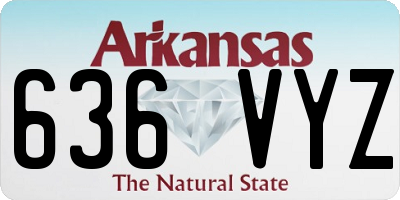 AR license plate 636VYZ
