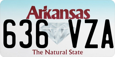 AR license plate 636VZA